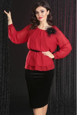 Распродажа Блузка Мода-Юрс 2359 красный