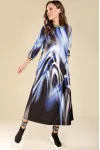 Распродажа Платье Teffi Style 1432 синие разводы