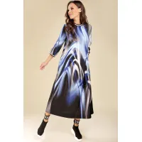 Распродажа Платье Teffi Style 1432 синие разводы