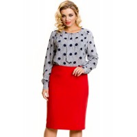 Стильная деловая юбка ВС-1в561Цкрас.