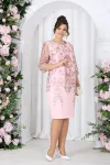 Платье Ninele 6053 Пудровый Платье Ninele 6053 Пудровый