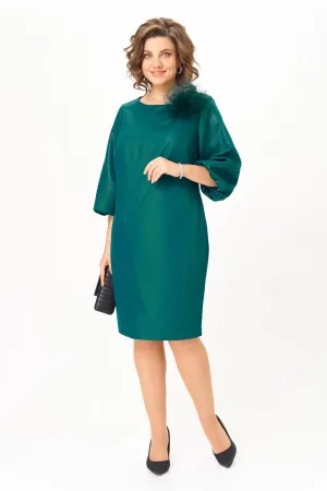 Платье Карина Делюкс М-1386 изумрудный