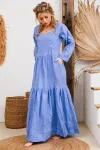 Платье Амулет 9922 голубой 164
