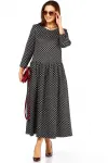 Платье Taita Plus 2526-1 черный+белый