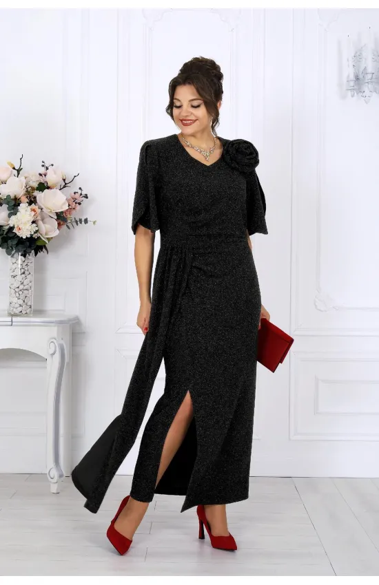 Платье Ninele 7509 Черный Платье Ninele 7509 Черный