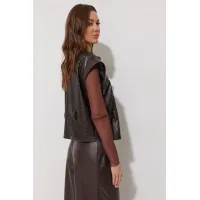 Жилет Люше 4282 темный шоколад