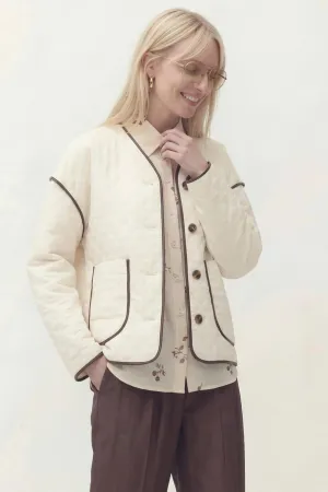 Куртка Lokka 1829В молочный/коричневый