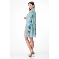 Платье Anelli 1019 бирюзовый Платье Anelli 1019 бирюзовый