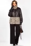 Куртка Lady Secret 7296 Черный+леопард Куртка Lady Secret 7296 Черный+леопард