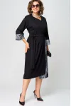 Платье Eva Grant 7220Д черный + серный