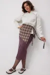 Юбка Begimoda 5016 Виноградная клетка