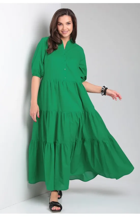 Платье Andina City 8029-3 зелёный