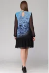 Платье Svetlana Style 1054 голубой+черный