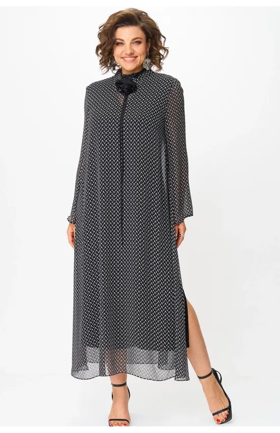 Платье Svetlana Style 2129 черный зигзаг