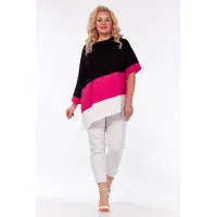 Туники Lucky Fox 1141 черный-фуксия
