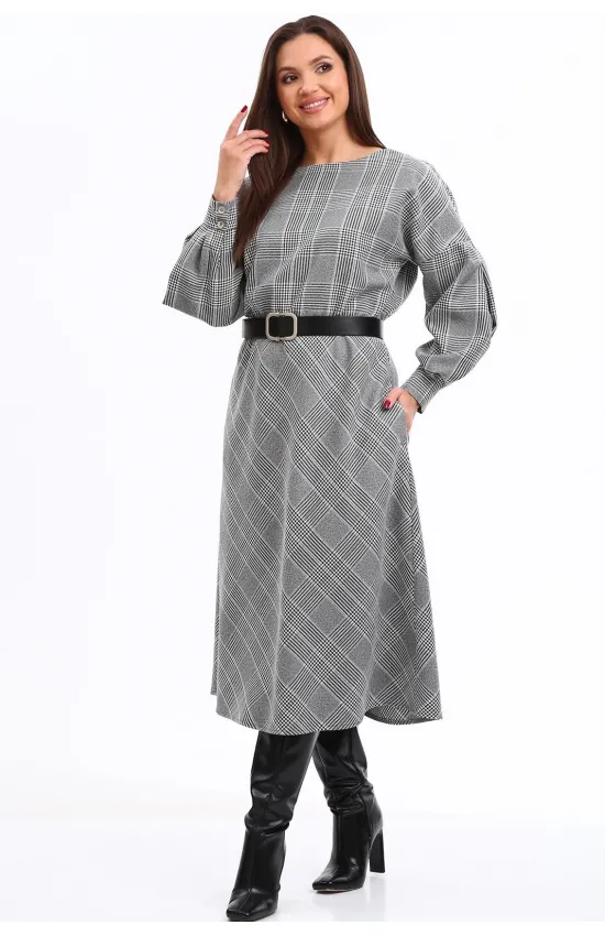 Платье Axxa 55227 серый Платье Axxa 55227 серый