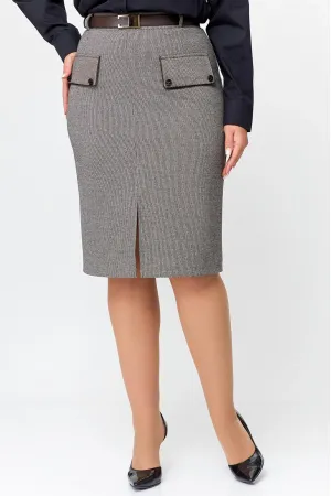 Юбка Swallow 703 коричневая «рябушка»