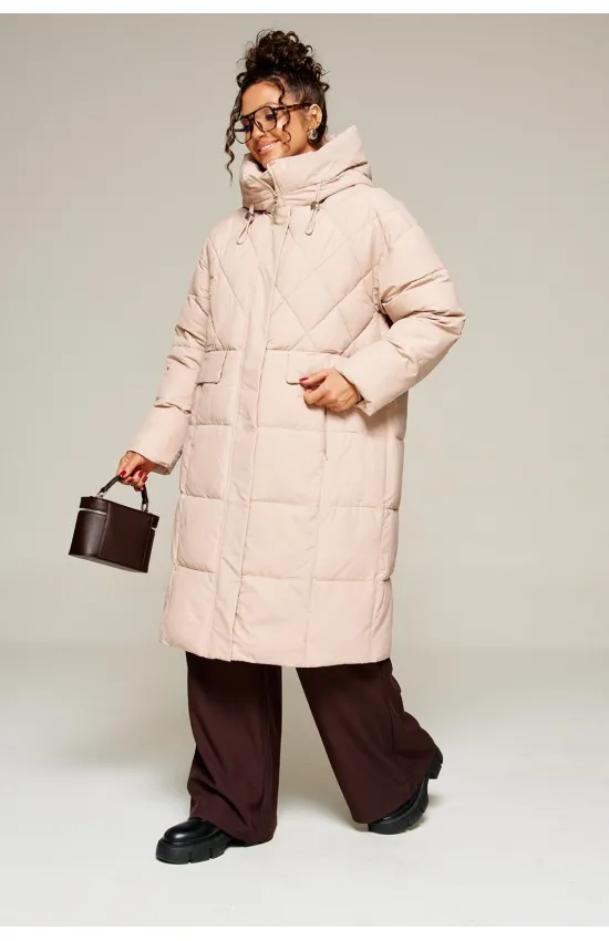 Пальто Beautiful & Free 8016 песочный