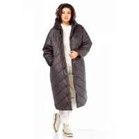 Пальто Диамант 2115 горький шоколад