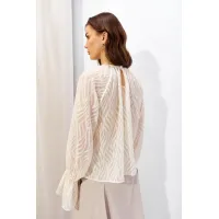 Блузка Люше 4324 молоко