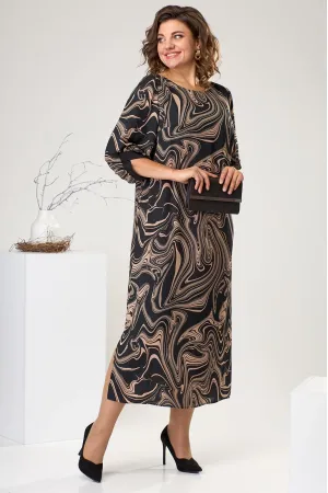 Платье Romanovich 1-2442 чёрно-бежевый