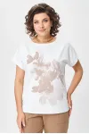 Блузка Rumoda 2259 капучино_белый