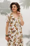 Платье Mira Fashion 5673 оттенки бежевого