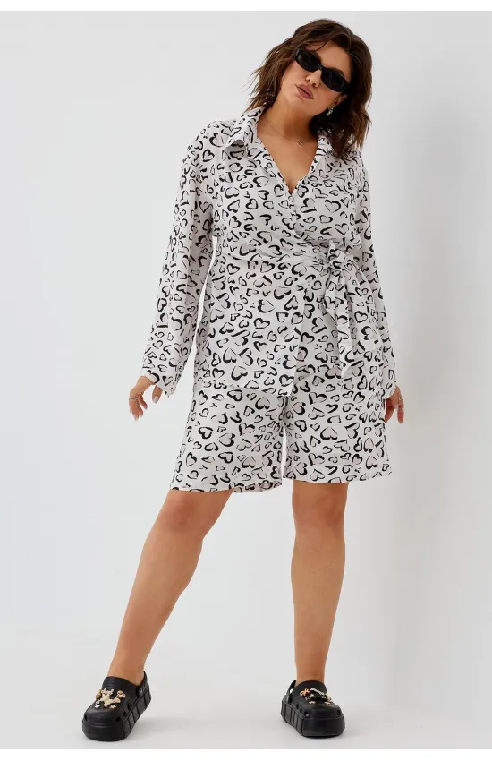 Шорты Begimoda 8008 сердечный принт