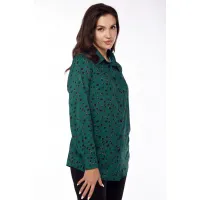 Блузка Lucky Fox 20304 камешки: зеленый