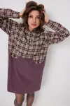 Платье Begimoda 1058 Виноградная клетка