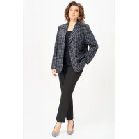 Пиджак Rishelie 1014 серый+клетка