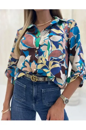 Блузка Nika.pl 04012134 M&M-12 Голубо-зеленый