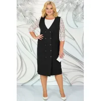 Платье Ninele 7443 Черный Платье Ninele 7443 Черный