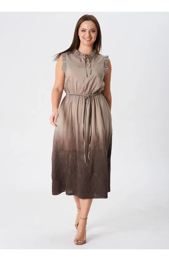Платье Your Size 2246/170 Кофе с молоком (Капучино)