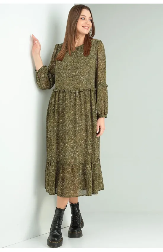 Платье Rishelie 874 хаки new