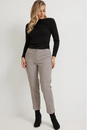 Брюки Mirolia 951 коричневая ёлочка