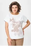 Блузка Rumoda 2259 капучино_белый