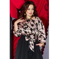 Платье Vittoria Queen 27623 черный, бежевый