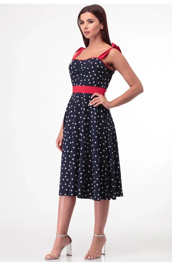 Платье Anelli 843 темно-синий