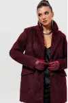 Пальто Mislana 1148 бордовый Пальто Mislana 1148 бордовый