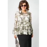 Блузка Eva Grant 7221 олива