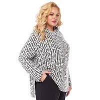 Кофта Lakona 11651 черно-белый