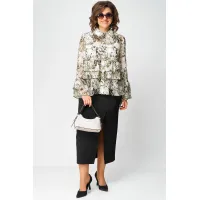 Блузка Eva Grant 7221 олива