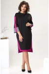 Платье Romanovich 1-2465 черный с розовым