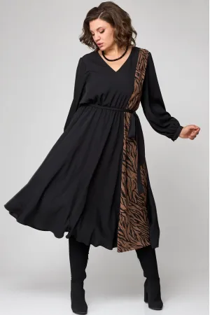 Платье Runella 1603 черный с дизайном
