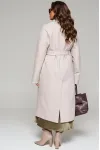 Пальто Beautiful & Free 6220 бежевый+ёлочка