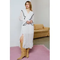 Платье Lokka 1576 белый/черный горошек Платье Lokka 1576 белый/черный горошек