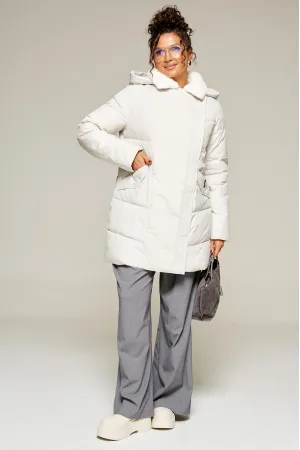 Пальто Beautiful & Free 8020 светло-серый