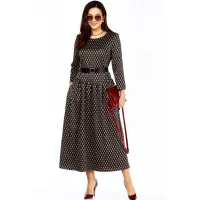 Платье Taita Plus 2526-2 т.шоколад + беж