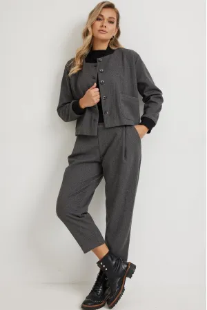 Брюки Mirolia 1275 серая ёлочка